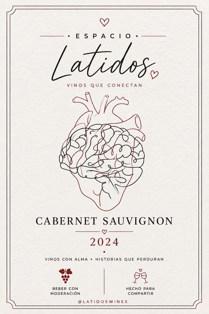 Etiqueta Espacio Latidos, Cabernet Sauvignon 2024